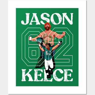 Jason Kelce 62 Eagles Posters and Art